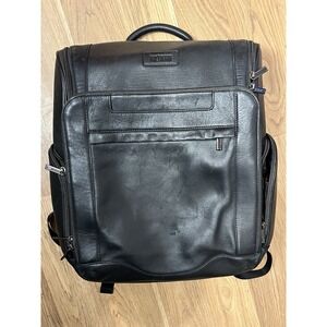 Vintage Hartmann Aviator Leather Backpack Black Luggage Carry On Travel Bag